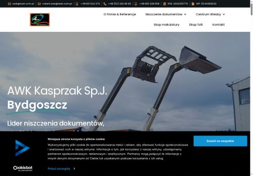 AWK Kasprzak. Bezpieczne niszczenie dokumentów.
