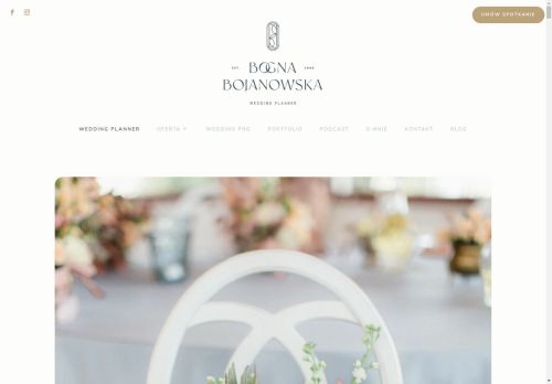 Bogna Bojanowska Wedding Planner