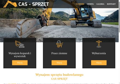 Cas Sprzęt wynajem, transport, kompleksowe wyburzenia i rozbiórki