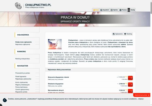 Chałupnictwo za granicą jakie prace